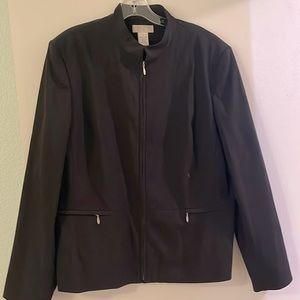 Worthington zip up suit jacket